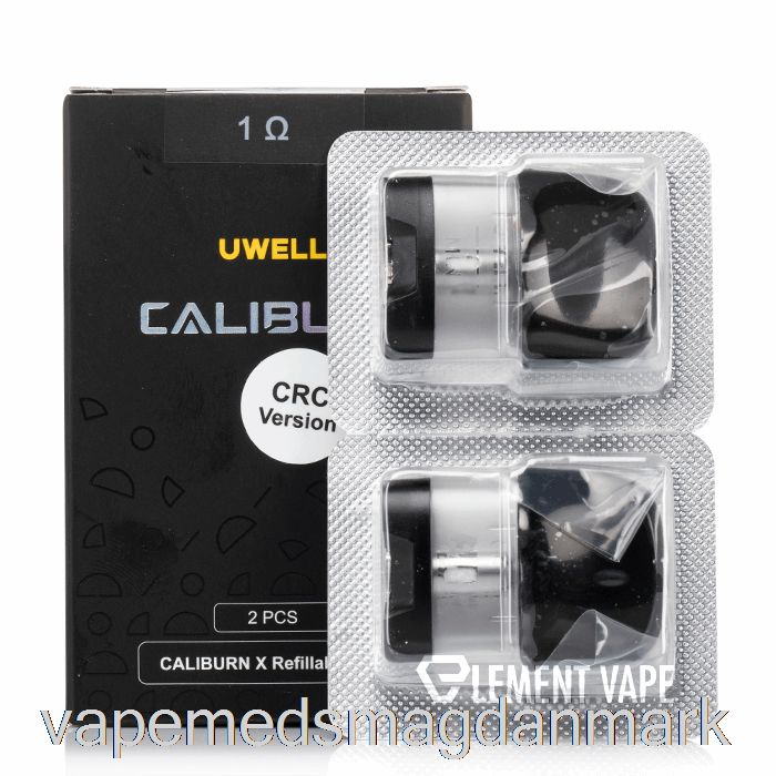Vape Juice Uwell Caliburn X Erstatnings Bælg 3 Ml Pod + 1,0 Ohm Spole